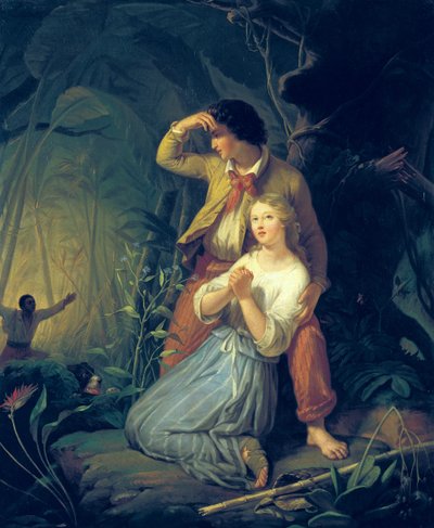 Paul and Virginie by French School